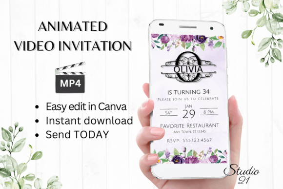 Birthday Invitation (Monogram Letter O): A Digital Template Review