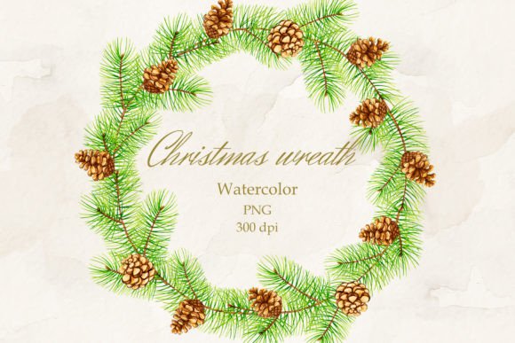 Christmas Wreath. Seamless Border. PNG: A Designer's Festive Asset