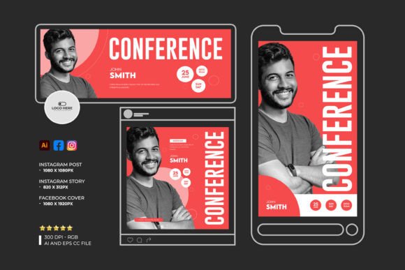 Conference Banner Template Design for Modern Event Branding