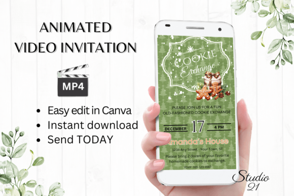 Design Your Christmas Cookie Exchange Invite in Minutes
