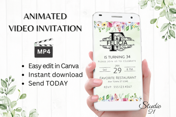Elevate Your Event: The Birthday Invitation (Monogram Letter F)