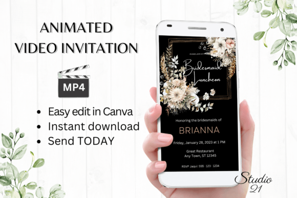 Fall Bridesmaid Luncheon W4163BL: A Premium Font for Warm, Inviting Designs