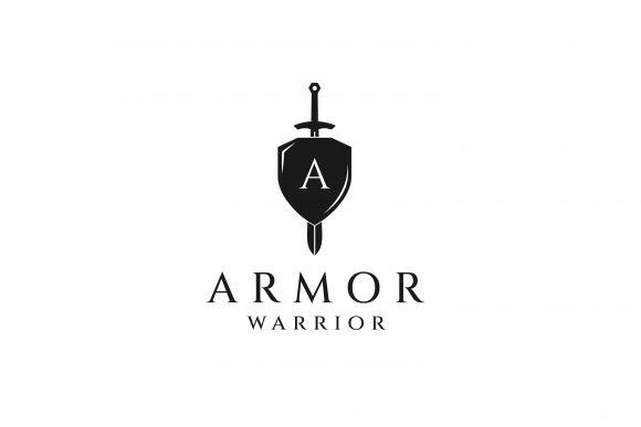 Knight Shield Armor Sword Logo Design: A Vector Logo for Strong Branding