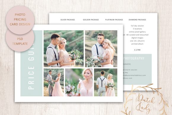 Master PSD Photo Price Card Template #23 for Professional Results