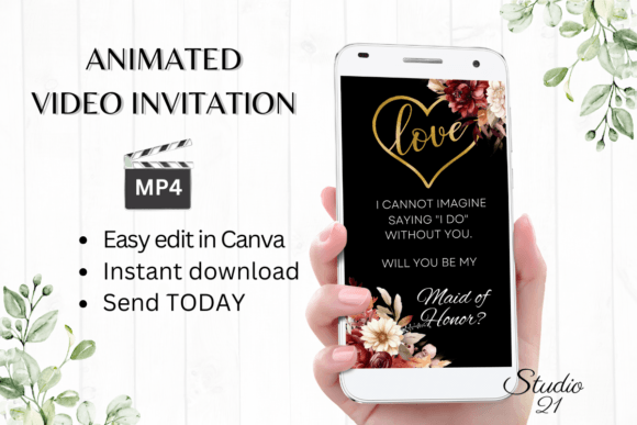 Propose in Style: The Fall Maid of Honor Digital Template
