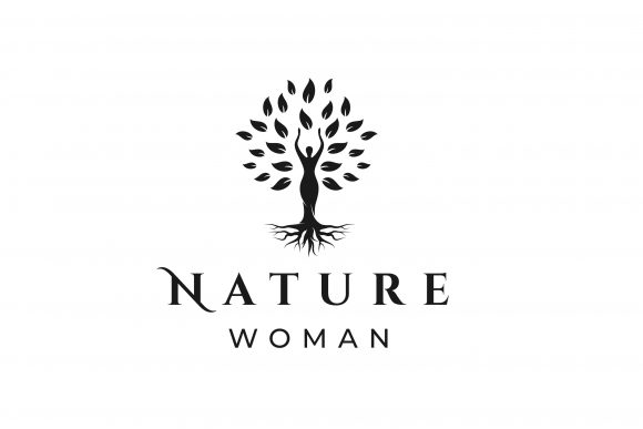 Tree with Body Women Logo Design: Nature Meets Feminine Strength