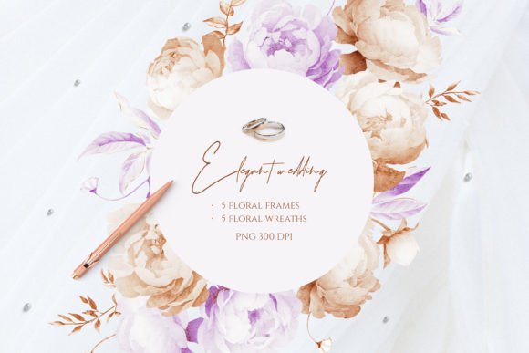 Vintage Peonies: Timeless Floral Wreaths and Frames